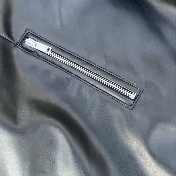 Nine West vegan leather jacket sz XL - Picture 4 of 8